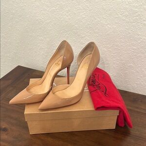 Christian Louboutin Nude Patent Leather Heels